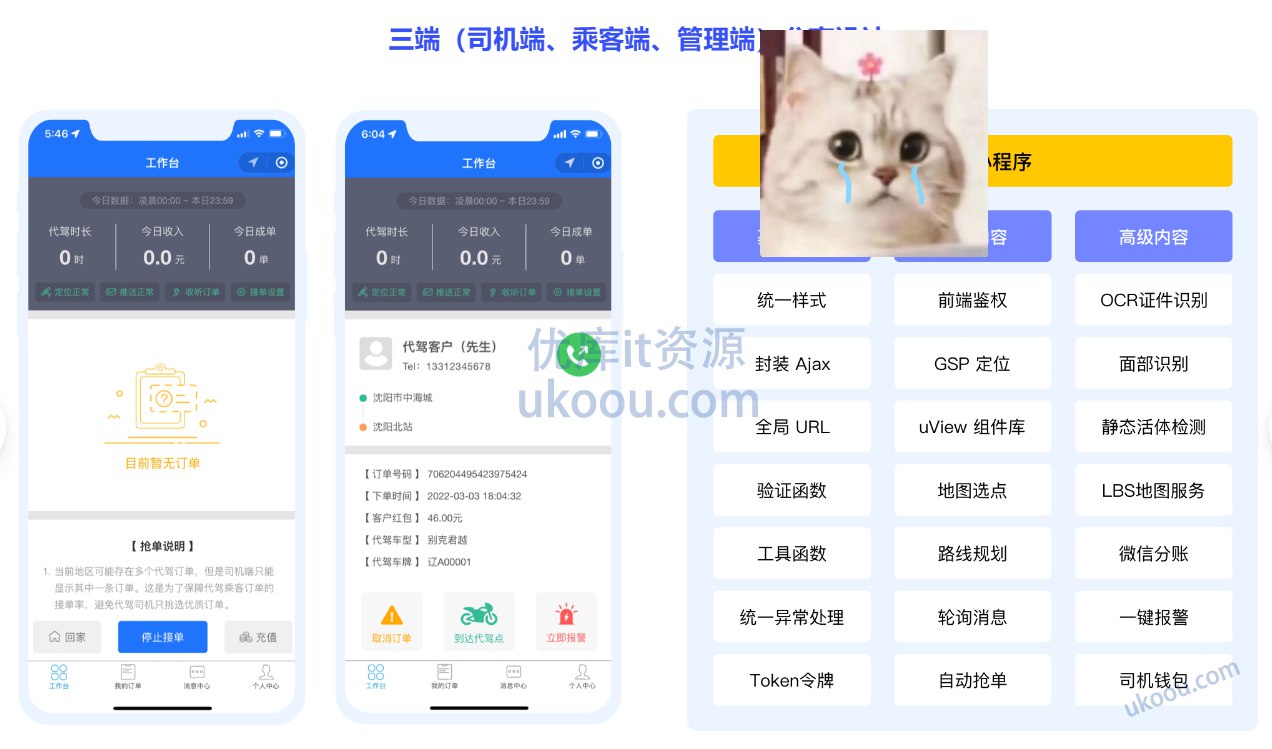 资源: 多端全栈项目实战,大型商业级代驾业务全流程落地 - 从零实现代驾核惊人心业务,掌握多端协同...